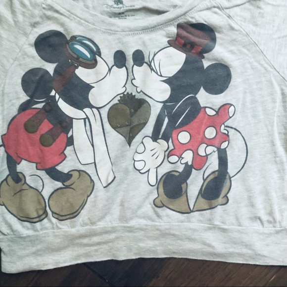 Exclusive Disney Parks Steam Punk Kingdom Hearts Long Sleeve Crop Top ✨ Size XS - Picture 2 of 3